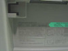 HP DeskJet 500C power input label showing 20V DC, 2A, 25W, 50-60Hz and power module compatibility information