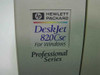 HP DeskJet 820Cse label close-up showing Hewlett-Packard DeskJet 820Cse For Windows Professional Series branding