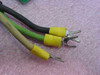 PTK15-Q48-S5 wiring harness terminations – yellow insulated spade lug connectors close-up