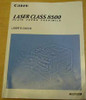 Canon Laser Class 8500 Plain Paper Facsimile User's Guide booklet — English edition, front cover