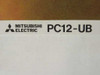 Mitsubishi Electric PC12-UB power supply – label detail showing brand and model number