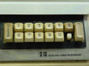 Electronic Scales International MK II/25 keypad close-up — numeric keys 0–9, Clear, and S; one keycap missing from bottom row