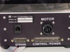 Lotus Technologies 7100 CSS module – close-up of rear panel label showing Model No. 7100, MOTOR circular connector, STRAIN DB25 port, and CONTROL/POWER DB50 port