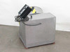 Bodine FPM 855 rotary mixer side and rear view showing stainless steel cabinet with carry handle and motor/controller assembly on top