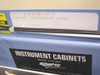 Equipto SC-1918-07 cabinet label — showing model SC-1918-07, Cabinet Instrument Steel, PO# AT40900, and Equipto Electronics Corporation nameplate