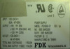 Sun PEX668-31 rating label showing input 100-240V 6.6A, outputs +5V/25A +12V/2.3A -12V/0.25A, 150.2W continuous, FDK Fuji Electrochemical, manufactured in Taiwan, Rev BA