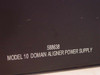 RJD Controls Model 10 Domain Aligner Power Supply 588638 — close-up of label on power supply unit showing part number 588638 and model name