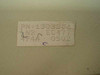 IBM 1503206 PC XT keyboard — underside label showing part number 1503206, EC477, date code 494A, and revision C