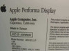 Apple M9102LL/D 15" Performa Plus Display Apple Monitor