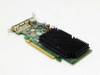Dell JJ461 ATI Radeon X1300 low profile video card – opposite angled top view showing PCIe edge connector and component side