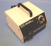 Ram Optical Instrumentation ROI 150 Fiberoptic Illuminator – front and right-side view showing ROI logo, model label, carry handle, fiber optic port, and variable intensity rotary control knob