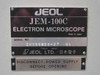 Jeol JEM-100C Scanning TEM Electron Microscope Power Supply