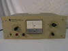 Varian Associates 921-0014 VacIon Pump Control Unit – full front panel view showing analog DC meter, meter range selector, ON/OFF switch, main power indicator, and pump selector knobs