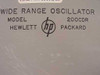 HP 200CDR Oscillator - Wide Range Rackmount 5 Hz to 600 KHz