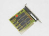 Goldstar GW451C V2 ISA Multi I/O Card — top component side showing main ICs, red dot indicator, and bracket with connectors