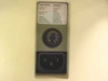 TeleVideo 955 rear panel showing fuse rating label (AC 100V 1.5A / AC 230V 0.75A, Slow Blow) and IEC AC power inlet