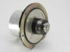 CDC DataCraft 72868002G Hawk HDD spindle assembly – front view showing aluminum hub, central shaft, and mounting flange with rubber seal