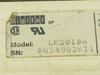 Digital Equipment LK201BA bottom label showing model number LK201BA, serial number B054902KT1, and DEC logo with CSA/UL marks
