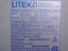 LiteOn PA-4111-1 rating label – 110W output, 100-240V input, output voltages, TÜV and CSA certifications, Made in Taiwan