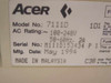 Acers Acerview 11D 14" COLOR SVGA Monitor 15-PIN *NO BASE* (7111D)