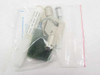 MAC Guardian 527 hardware accessory bag — contents include keyed lock cylinder, screw/spacer, Torx key, adhesive pads, and instruction insert