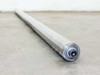 Close-up of threaded end tip of Thomson RoundRail stainless steel 1-inch guide rod showing end fitting detail