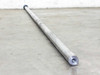 Thomson RoundRail linear guide rod — angled view of machined end face showing center bore and black clamp collar near end