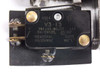 Honeywell V3-13 switch label close-up showing model number, UL listing, and ratings: 15A/250VAC, 1/2A 125VDC, 1/4A 250VDC