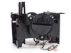 Zebra 210165-002 ribbon transport assembly – left-side view showing motor, gears, and wiring harness