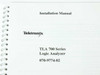 Tektronix TLA 700 Series Logic Analyzers Installation Manual
