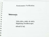 Tektronix TDS 620A 640A 644A Performance Verification manual – title page showing publication number 070-8717-02