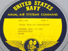 Close-up of US Navy Naval Air Systems Command MN-11288 label reading Chalk Talk on Alcoholism Part I, Running Time 45 Min, Unclassified, Color