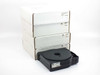 Stratasys P430 ABSplus cartridge lot of 5 — four boxed NAT cartridges stacked with one open black cartridge in front