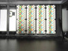 Avaya BI02E1 4-pin patch panel modules interior – close-up of four color-coded patch modules with numbered pin rows visible in rack enclosure