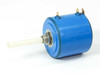 Bourns 3400S-612-204 Precision Potentiometer – side view showing panel-mount bushing, shaft, and blue housing