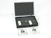 Omega SCASS-020U-60-SHX thermocouple probe pair in open aluminum foam-lined carry case with two accessory bags alongside