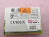ActionTec MP560LHG Mini PCI modem card — component side showing UL, FCC, CE168X, and Industry Canada certifications and MP560LHG model label