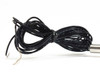 Watlow FIREROD G11E-14328 cartridge heater lead wire close-up showing bare wire ends and black insulation