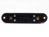Simpson Electric 06704 shunt bottom view showing mounting holes and two brass terminal contacts