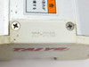 Close-up of Taiyo XY-5015 model label and brand logo on the end cap of the linear actuator