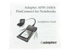 Adaptec AFW-1430A 1394 Firewire Port Adapter PCMCIA Card PC/Mac - NEC Controller