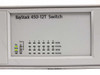 BayStack 450-12T Switch front panel label with port status LEDs for ports 1-12, Pwr, Status, and RPSU indicators