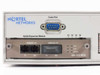 Front left closeup of Nortel 400-2FX MDA uplink module with two 100BASE-FX SC fiber ports (TX/RX) and DB9 comm port