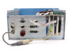 Hughes WD-12778 rear I/O panel showing COM 1 HOST, COM 2 HOST DB9 ports, HOST-COGNEX DATA DB25 connector, P1101 and P1102 coax ports, and multi-pin connector