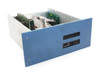 Hughes WD-12778 Interface Unit front view showing blue enclosure with TEAC floppy drive bay and power/reset front panel