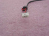 Close-up of white 2-pin connector on the end of the modem board's cable