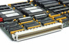 Netstal MEM2 board close-up of primary card-edge connector end showing gold-plated multi-pin bus connector