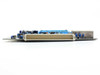 JEOL BP101753-01 board – bottom-side edge view showing large 64-pin DIP connector row