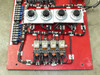 Volkmann drive panel potentiometer section showing four Spectrol Reliance MOD 534 precision speed control potentiometers labeled SPEED 1–4 with Eagle Signal relays below