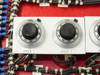 Close-up of Volkmann drive panel Spectrol Reliance MOD 534 precision potentiometers labeled SPEED 1 and SPEED 2 showing dial markings 0-100
